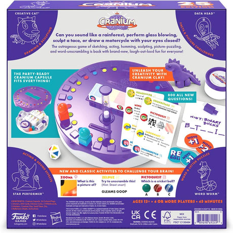 Cranium 25h edition, back of the box