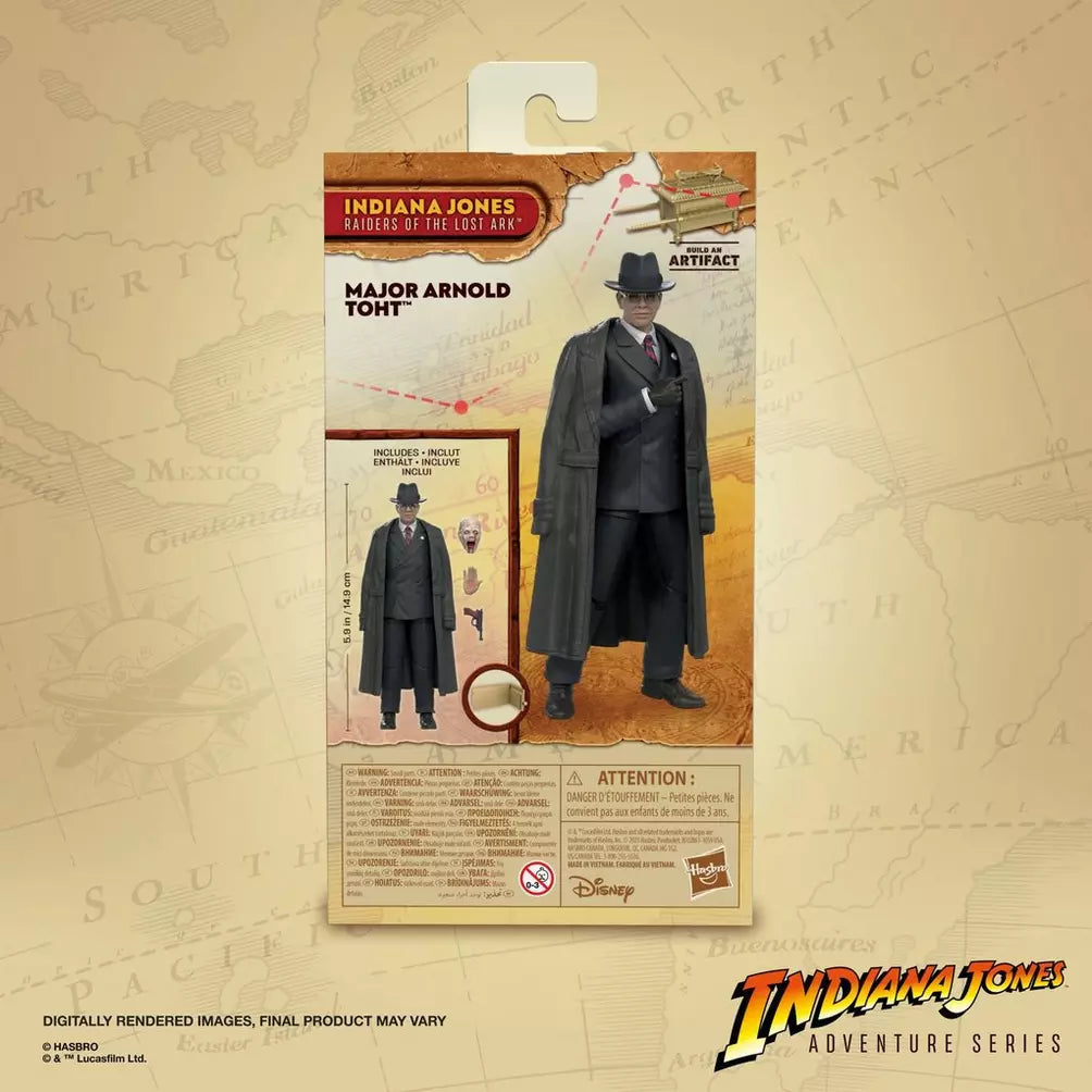 Hasbro Indiana Jones Raiders of the Lost Ark: Major Arnold Toht 6 Inch Figurine