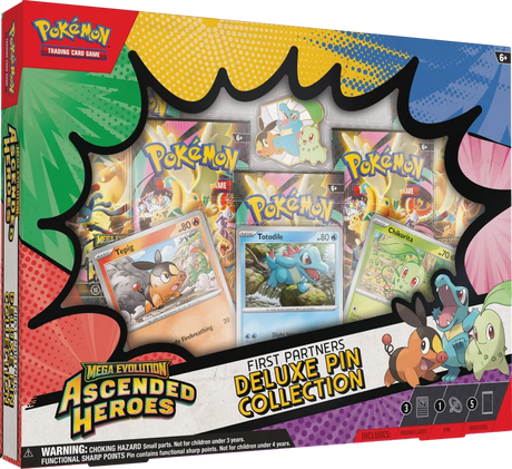 Pokemon TCG: Mega Evolution Ascended Heroes - First Partners Deluxe Pin Collection