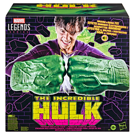 Marvel Legends Series Incredible Hulk Premium Roleplay Fists with Smash 'N Bash Sound FX