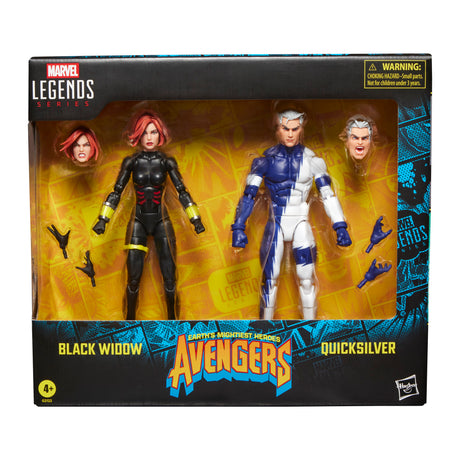 Marvel Legends Series Black Widow and Quicksilver Action Figures