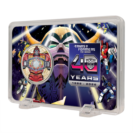 Transformers: The Movie – Limited Edition 40th Anniversary 24k Gold Plated Presentation Coin