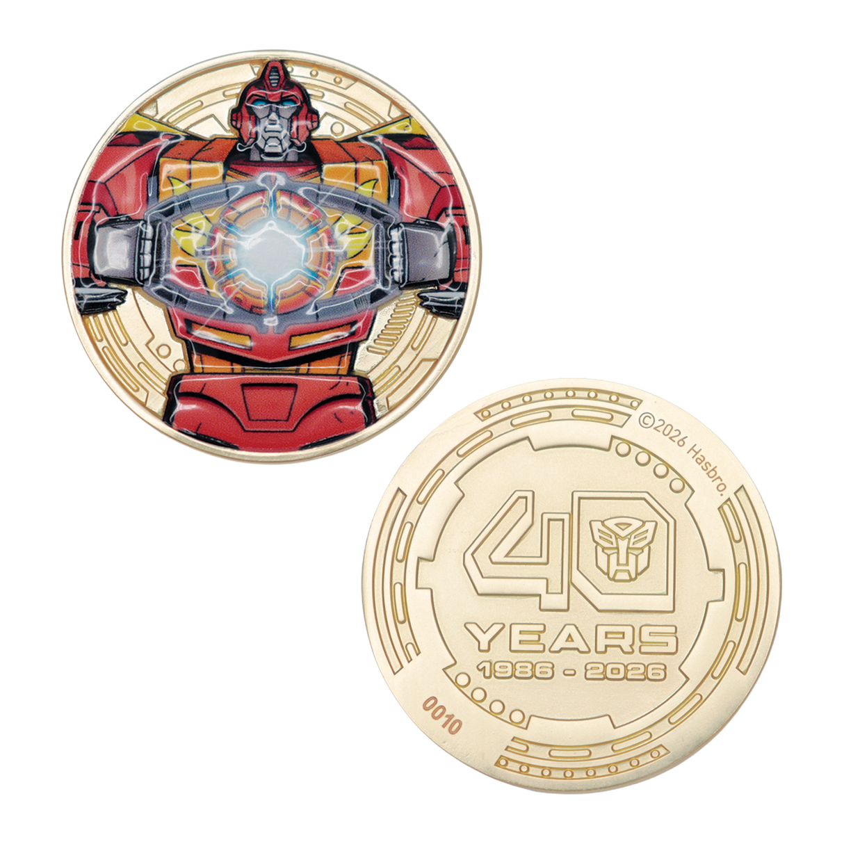 Transformers: The Movie – Limited Edition 40th Anniversary 24k Gold Plated Presentation Coin