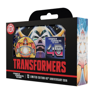 Transformers: The Movie – Limited Edition 40th Anniversary 24k Gold Plated Presentation Coin
