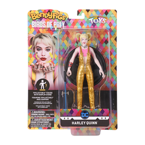 BendyFigs: DC: Birds of Prey: Harley Quinn 7.5 Inch Poseable Figure with stand