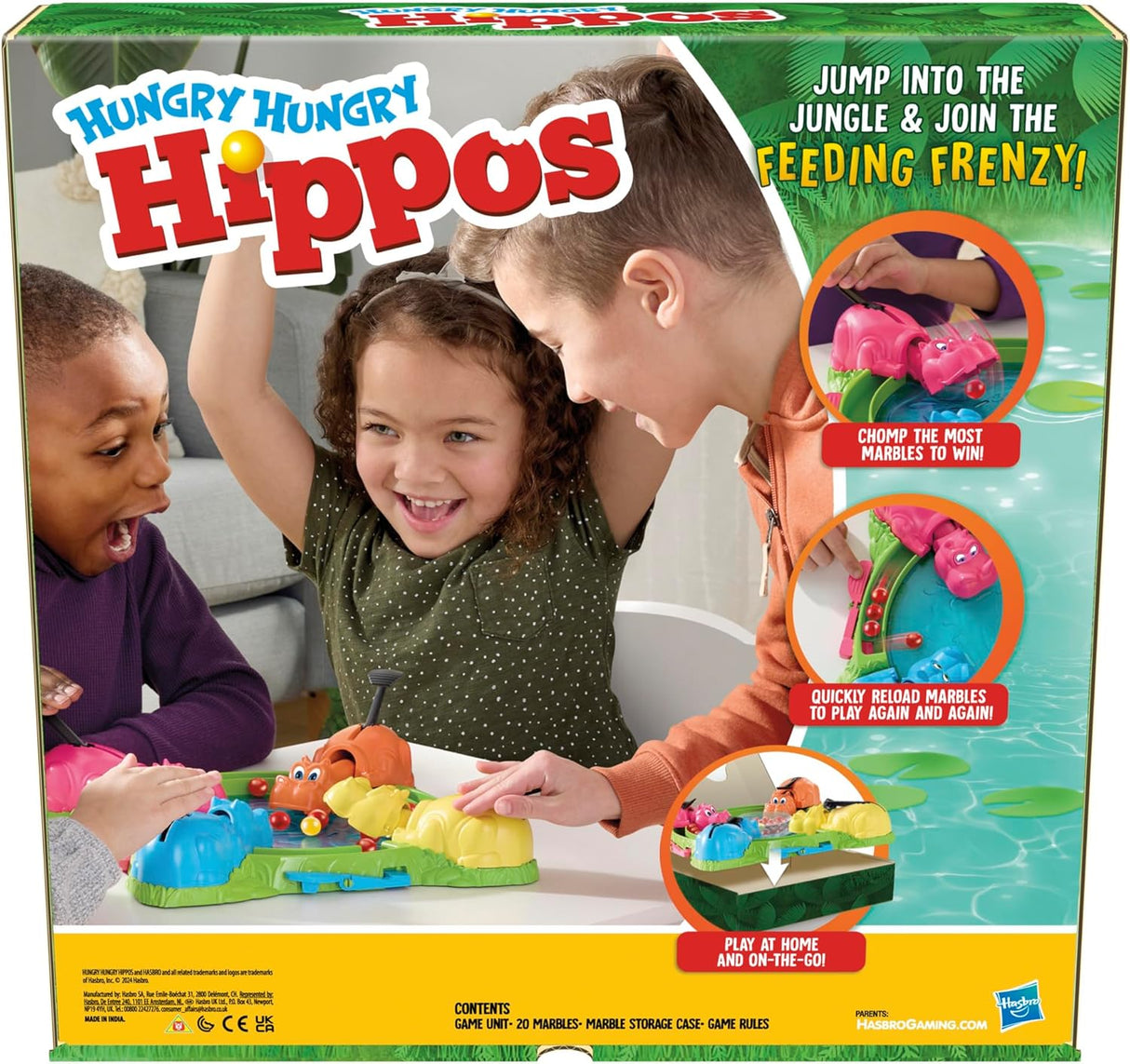 Hasbro Gaming: Hungry Hungry Hippos 2025 Refresh