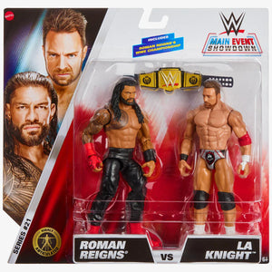 WWE Figure 2 Pack Assorted - Roman Reigns Vs LA Knight