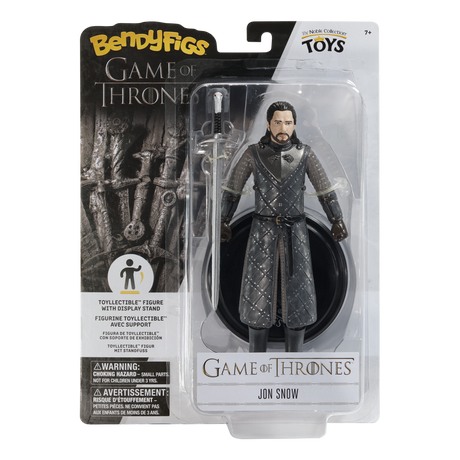 BendyFigs: Game of Thrones - Jon Snow 7.5 Inch Poseable Figure with stand