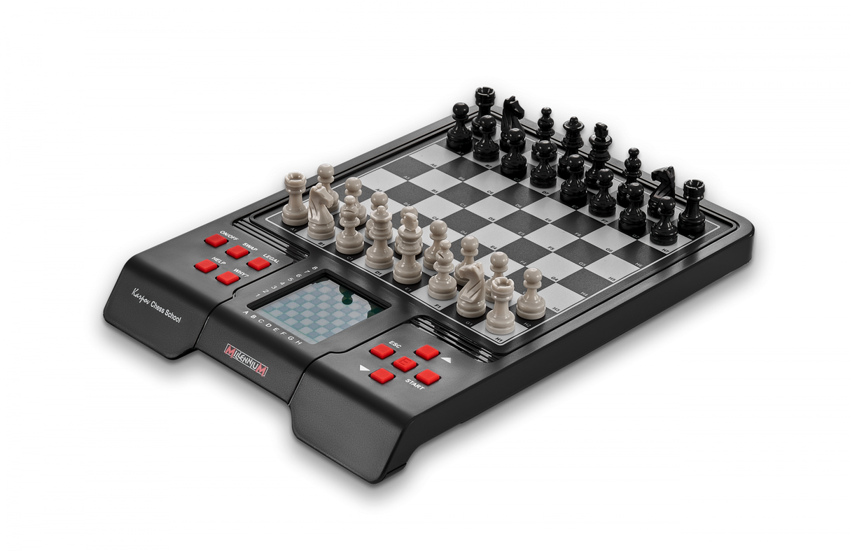 Millennium Chess School With Book (English & German) - Chess Computer