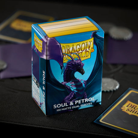 Dragon Shield - Dual Matte Standard Size Sleeves 100pk - Soul & Petrol