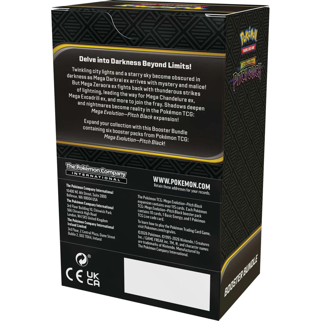 Pokemon TCG: Mega Evolution - Pitch Black Booster Bundle