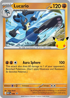 Pokemon TCG: Tech Sticker Collection - 30th Celebration - Lucario