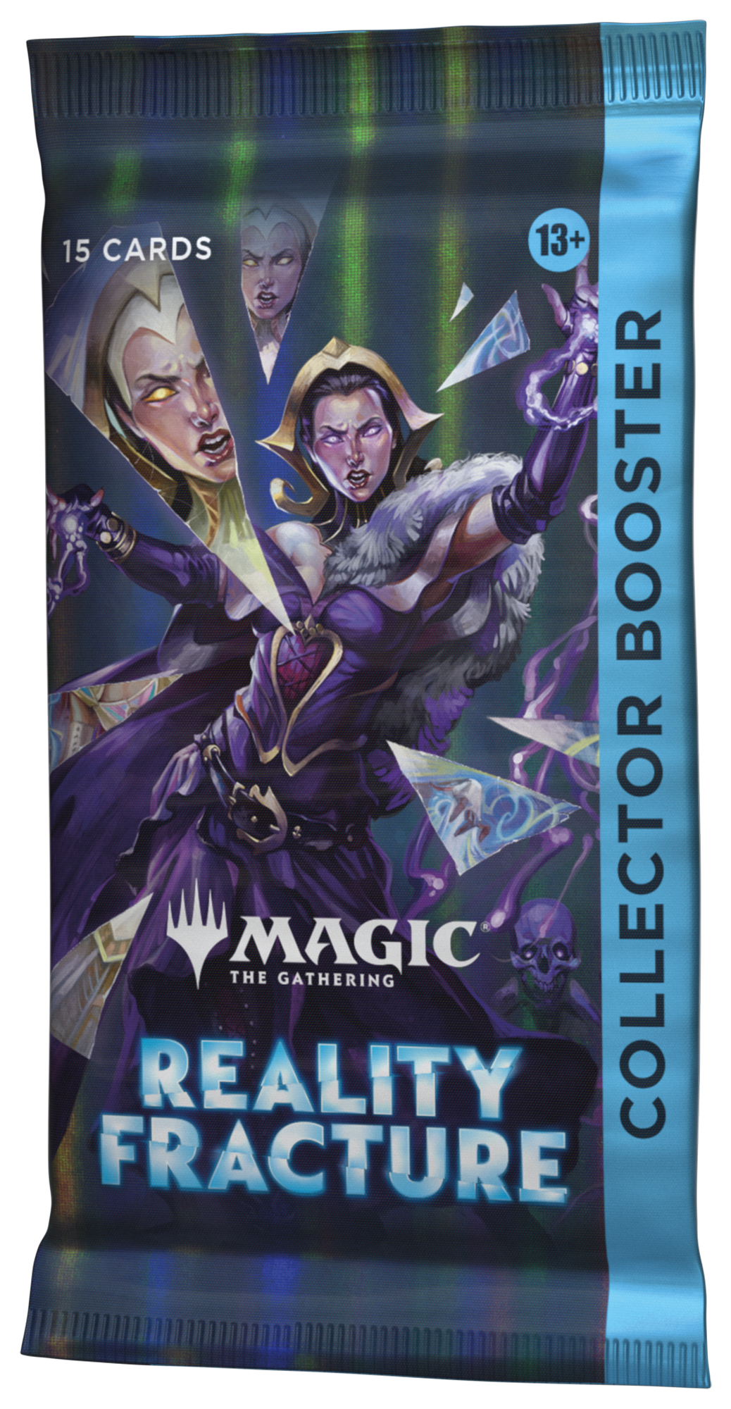 RFR Collector Booster Box opened showing pack contents with foil and alternate art cards