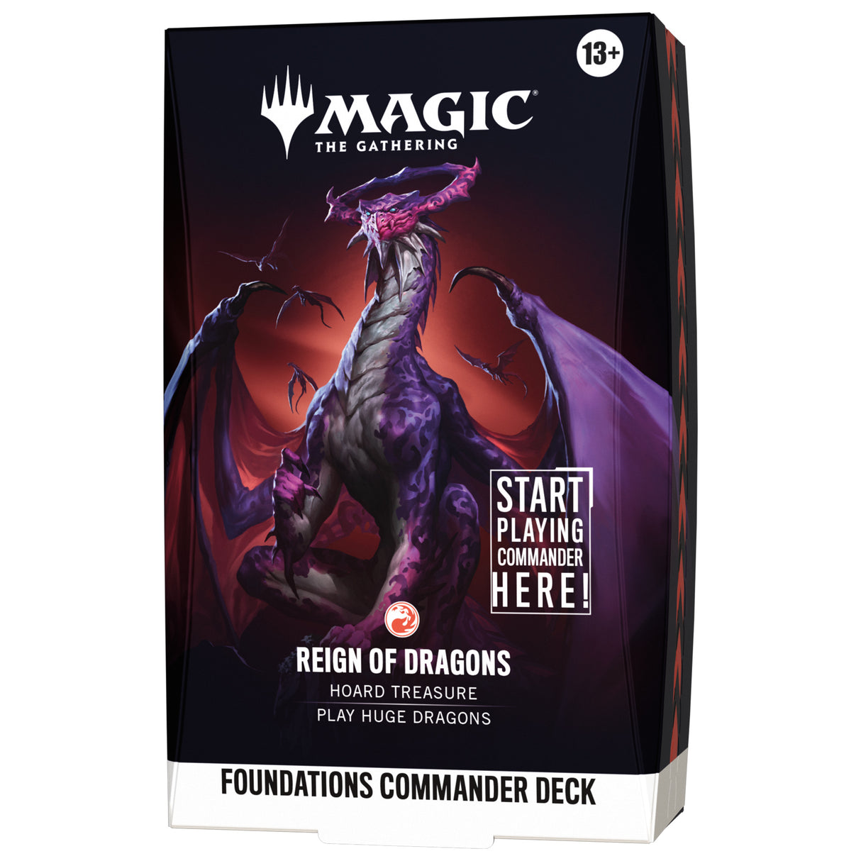 Magic The Gathering Foundations Reign of Dragons Commander Deck box sealed — FDN precon