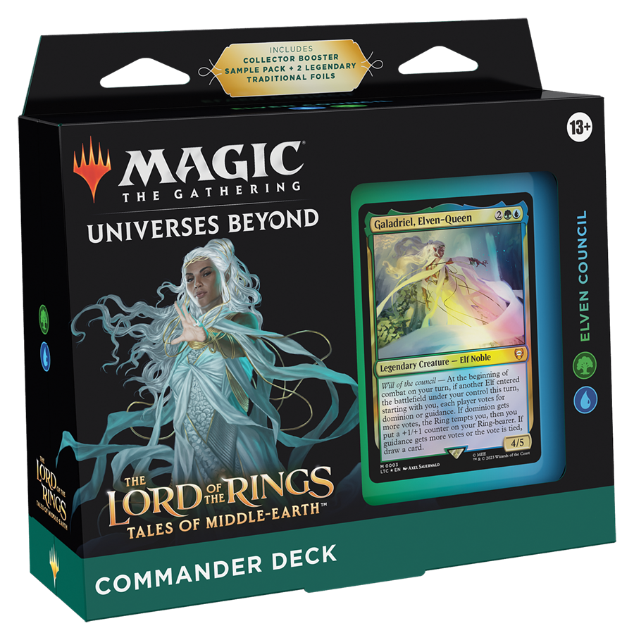 Magic The Gathering The Lord of the Rings The Lord of The Rings Elven Council Commander Deck box sealed — LTR precon