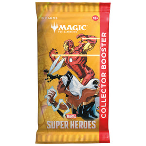 Magic The Gathering Marvel Super Heroes Collector Booster Pack sealed — MSH premium cards