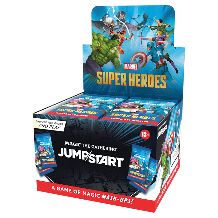 Magic The Gathering Marvel Super Heroes Jumpstart Booster Box — 24 packs no deck building needed