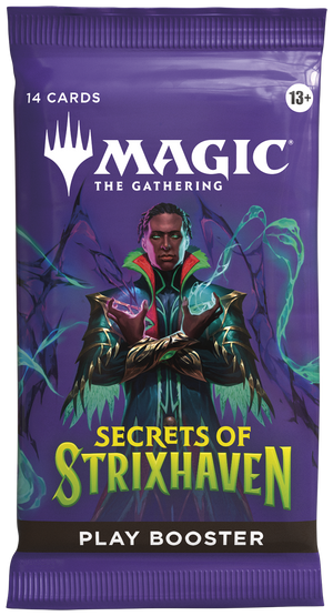 STX2 Play Booster Box opened with individual booster packs visible