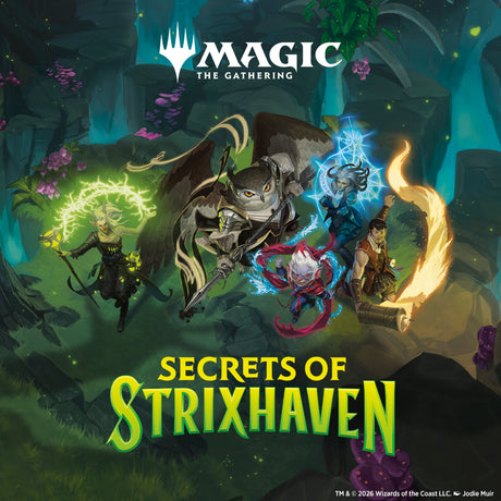 A banner for Magic: The Gathering - Secrets Of Strixhaven