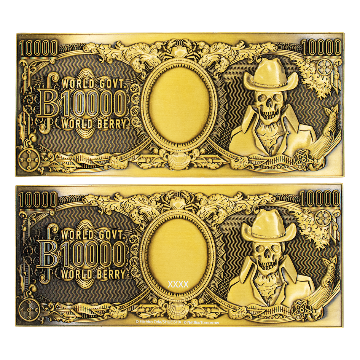 One Piece - 10,000 World Berry Metal Replica Banknote