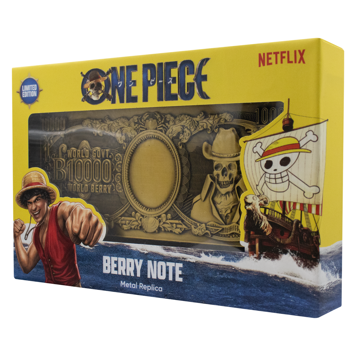 One Piece - 10,000 World Berry Metal Replica Banknote
