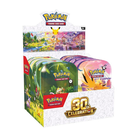Pokémon TCG: Mini Tins - Assorted Display (10 Tins) - 30th Celebration