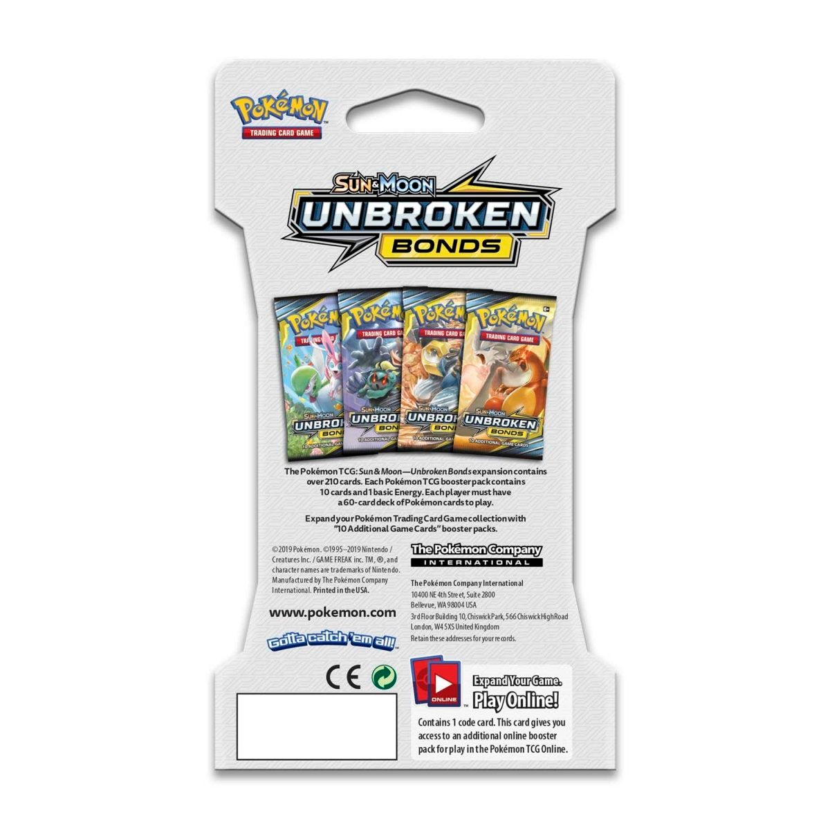 Pokemon TCG: Unbroken Bonds Booster Pack Art Bundle [Set of 4]