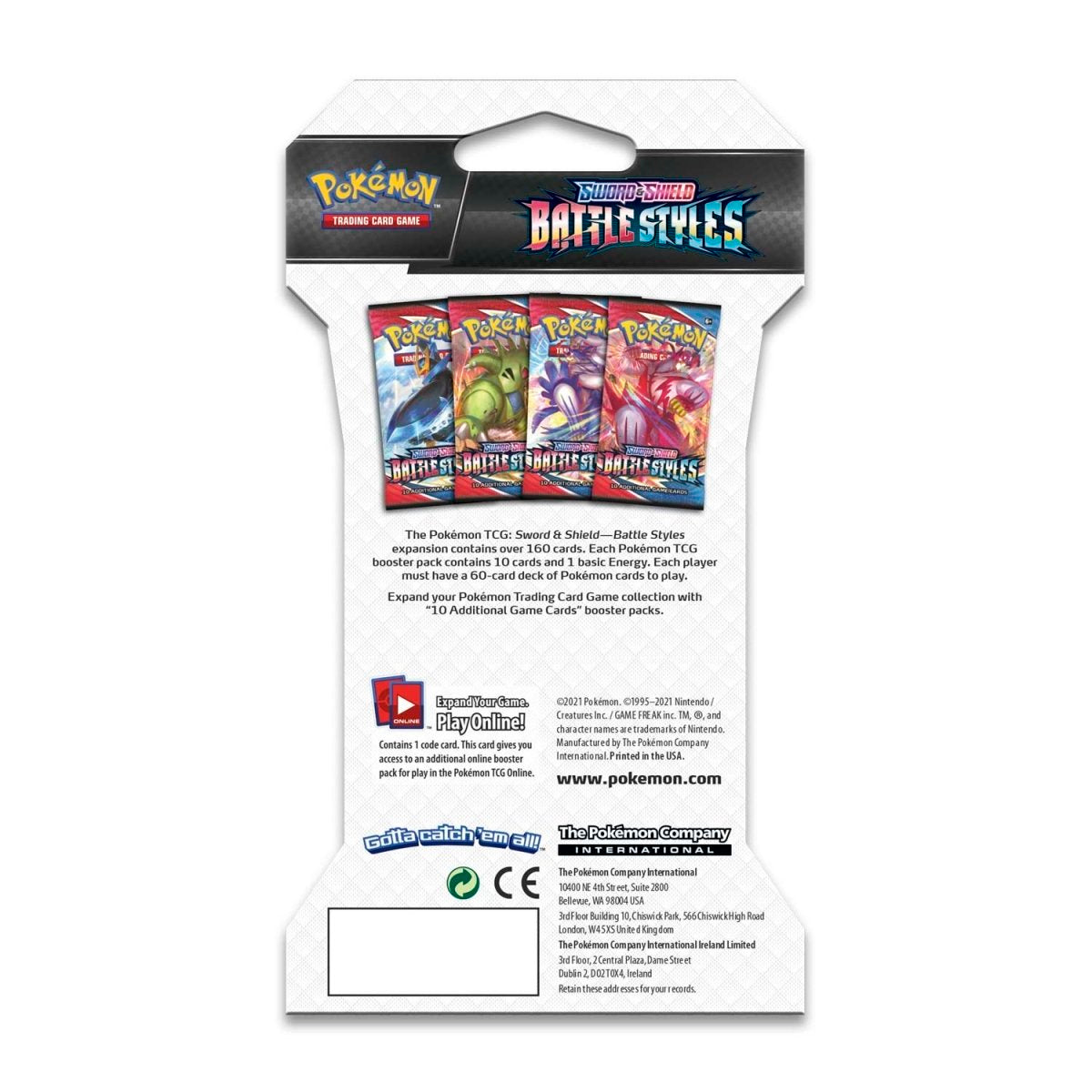 Pokemon TCG: Battle Styles Sleeved Booster Pack Art Bundle [Set of 4]