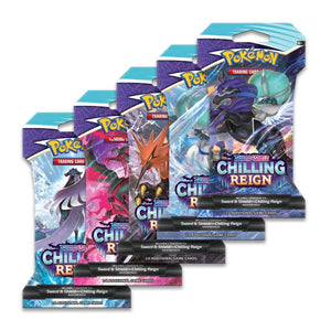 Pokemon TCG: Chilling Reign Sleeved Booster Pack Art Bundle [Set of 5]