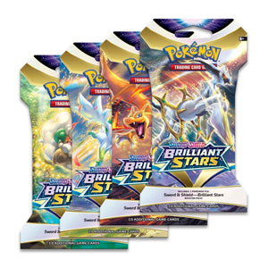 Pokemon TCG: Brilliant Stars Sleeved Booster Pack Art Bundle [Set of 4]