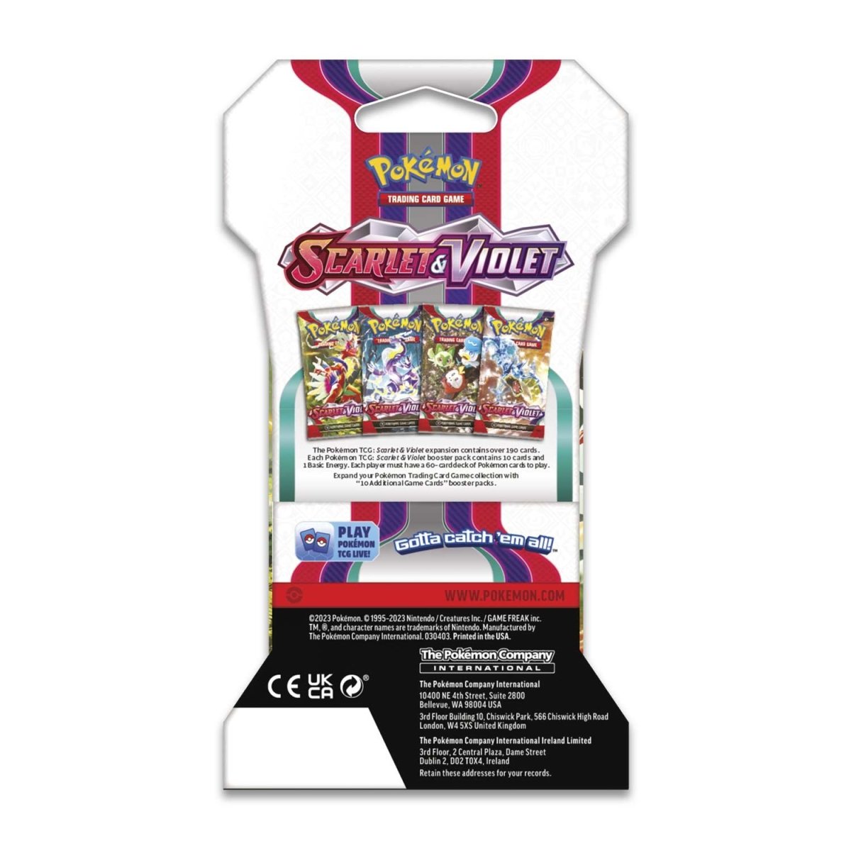 Pokemon TCG: SV01 Scarlet & Violet Base Sleeved Booster