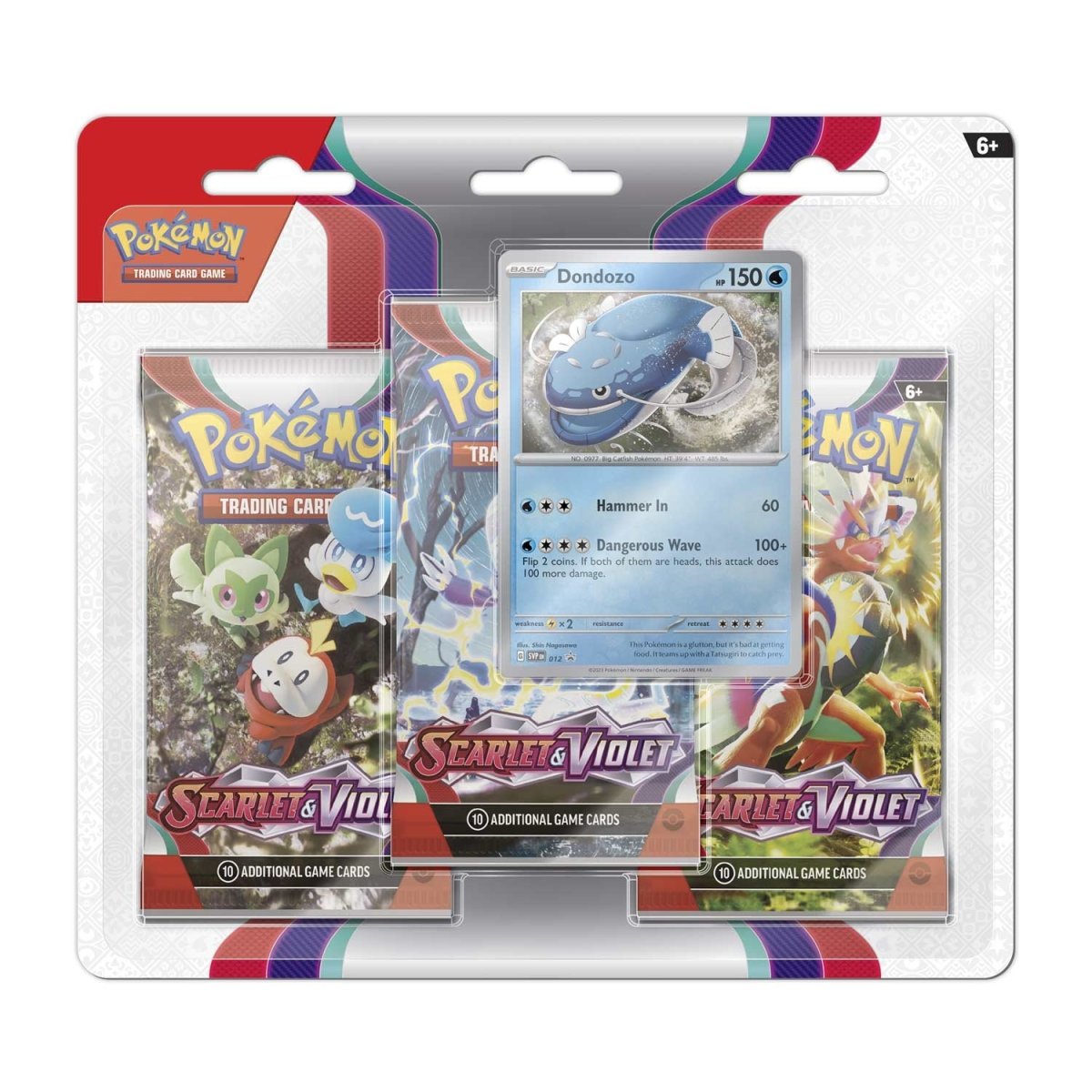 Pokemon TCG: Scarlet & Violet Base - 3 Pack Blister - Dondozo