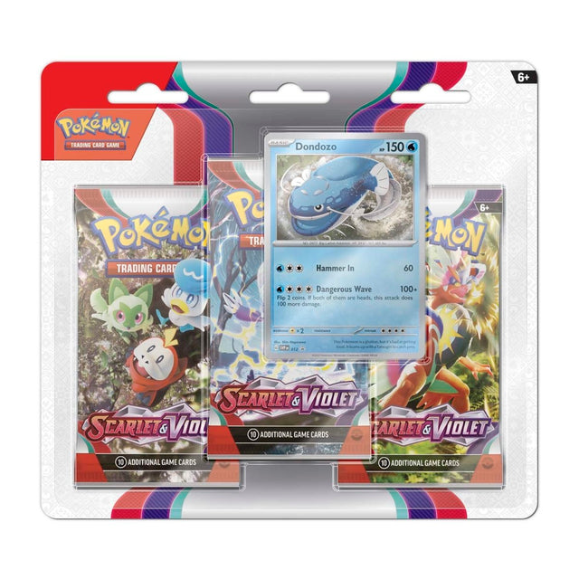 Pokemon TCG: Scarlet & Violet Base - 3 Pack Blister - Dondozo