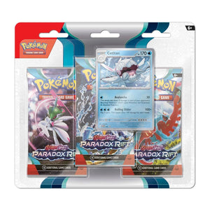 Pokemon TCG: Scarlet & Violet 4 - Paradox Rift - 3-Pack Blister - Cetitan