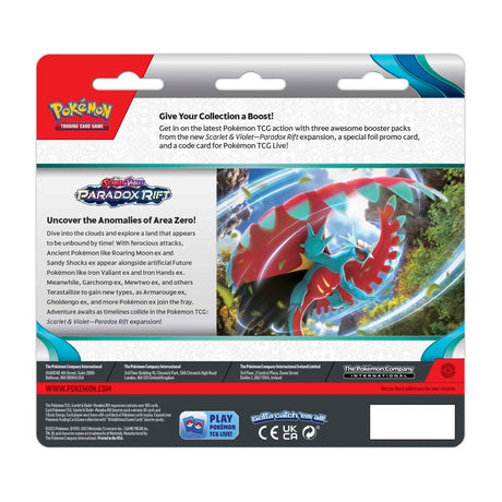 Pokemon TCG: Scarlet & Violet - Paradox Rift 3 Booster Packs & Arctibax Promo Card