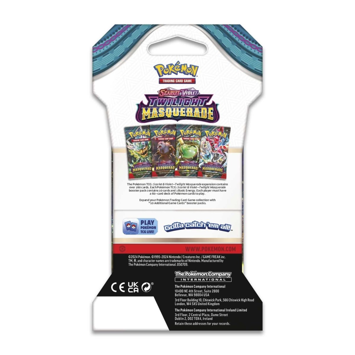 Pokemon TCG: Twilight Masquerade Sleeved Booster Pack Art Bundle [Set of 4]