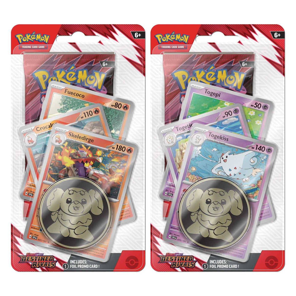 Pokemon TCG: Scarlet & Violet 10 - Destined Rivals  - Premium Checklane - 1 At Random