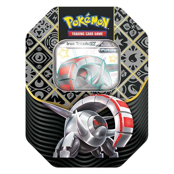 Pokemon TCG: Scarlet & Violet Paldean Fates Tin - Shiny Iron Treads ex