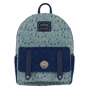 Loungefly - Pokemon Faux Denim Mini Backpack
