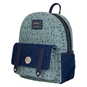 Loungefly - Pokemon Faux Denim Mini Backpack