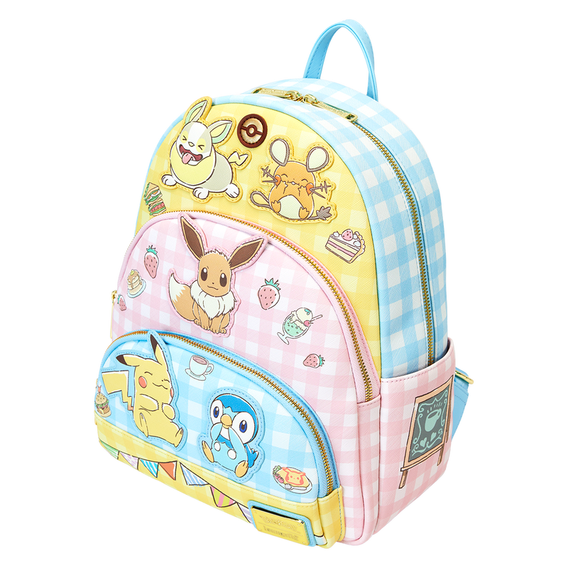 Loungefly - Pokemon Cafe Triple Pocket Backpack