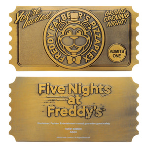Five Nights at Freddy’s Pizzaplex Opening Night Ticket