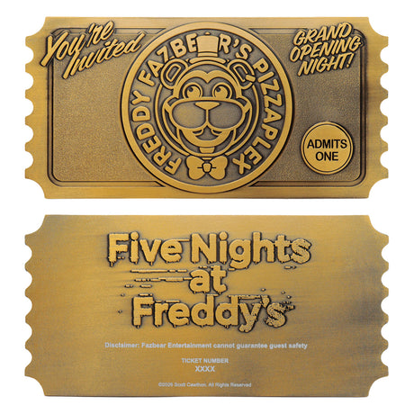 Five Nights at Freddy’s Pizzaplex Opening Night Ticket