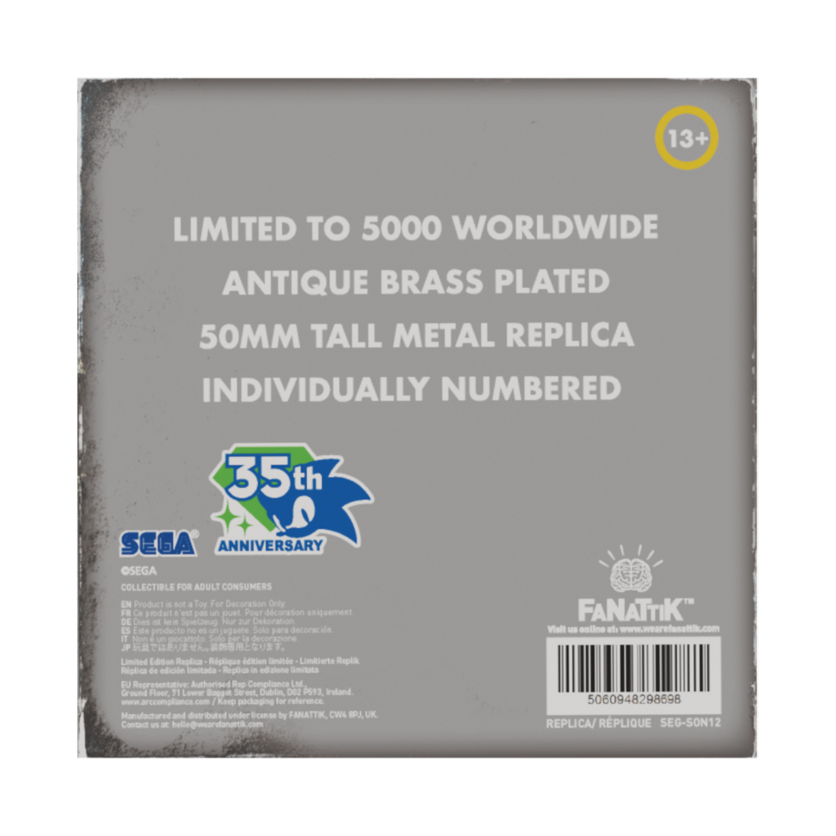 Sonic the Hedgehog – Limited Edition 35th Anniversary Metal Boot Replicas