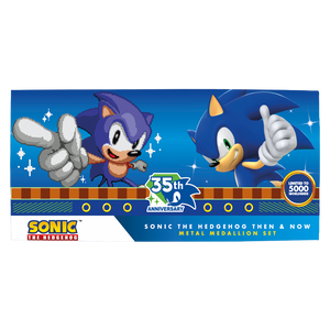 Sonic the Hedgehog – 35th Anniversary Limited Edition Then & Now Medallion Set