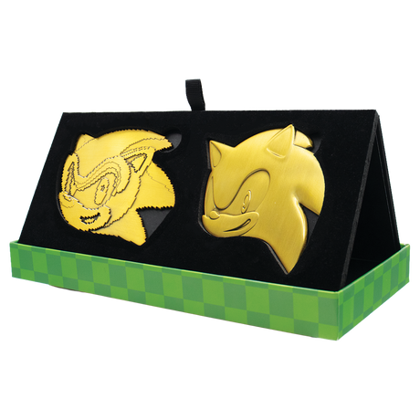 Sonic the Hedgehog – 35th Anniversary Limited Edition Then & Now Medallion Set