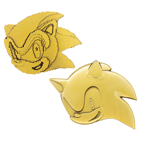 Sonic the Hedgehog – 35th Anniversary Limited Edition Then & Now Medallion Set