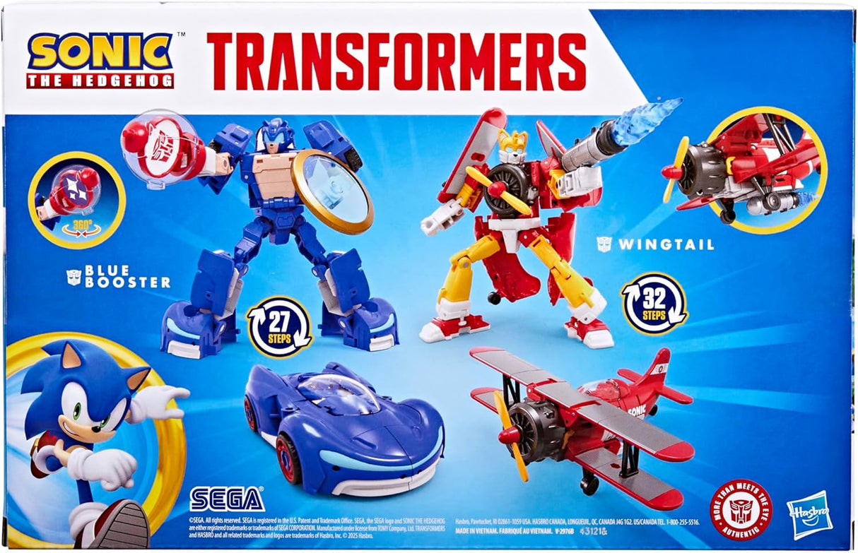 Transformers X Sonic The Hedgehog: Wingtail & Blue Booster