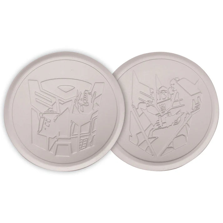 Transformers Set of 4 Embossed Metal Coasters