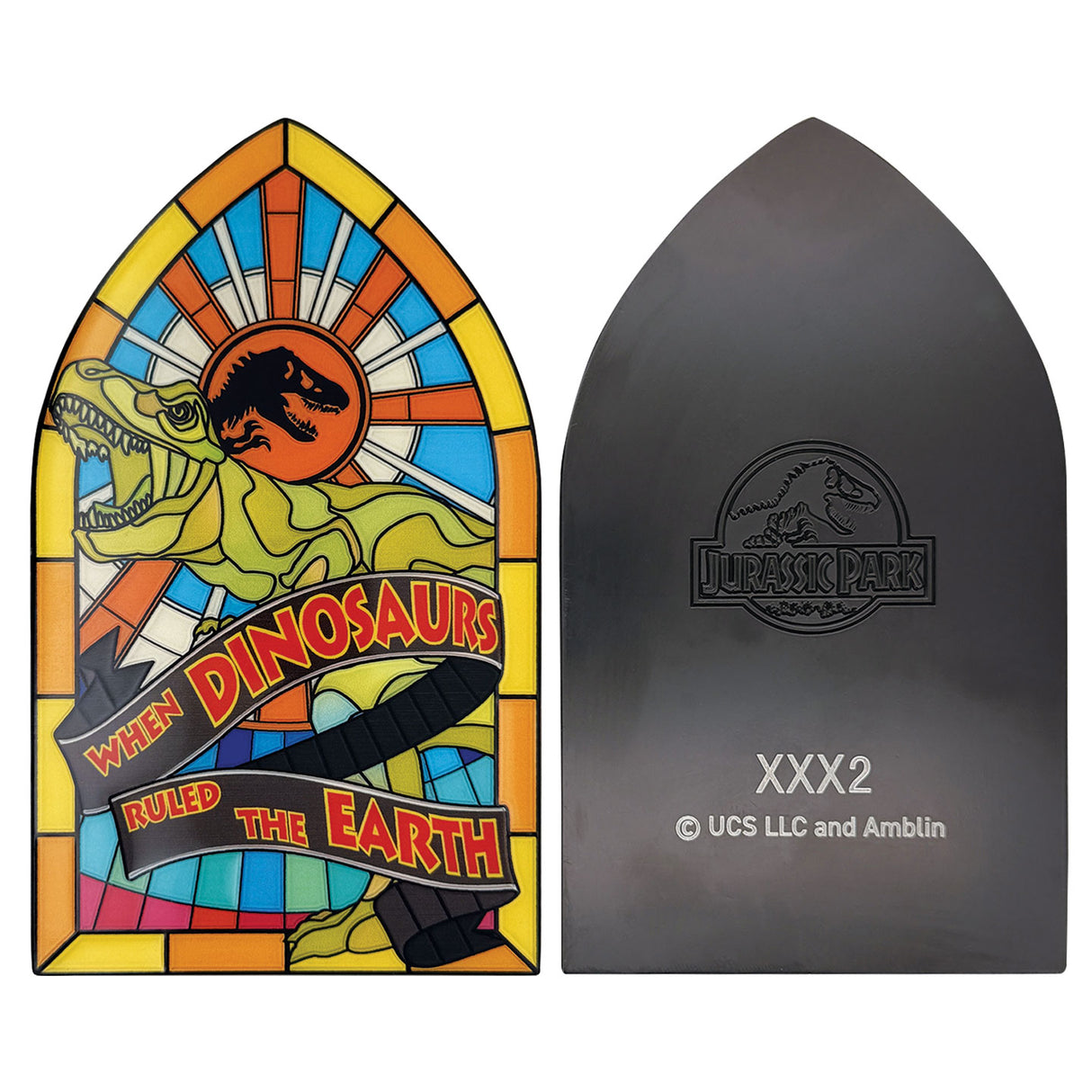Jurassic Park – Stained Glass Style Metal Ingot